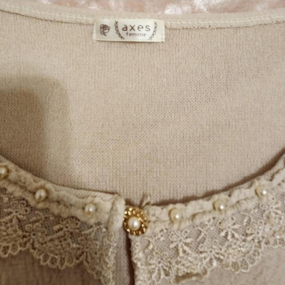 Axes Femme cardigan borelo coquette dollette soft girl cottage core shoujo - Picture 12 of 12